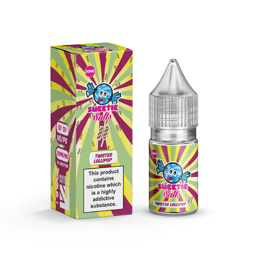 Twister Lollipop By Liqua Vape Flavoured 18mg Nic Salts From £2.18