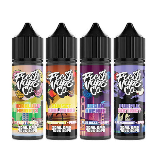 Fresh Vape Co 50ml Shortfill 0mg (70VG/30PG)