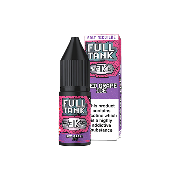 Full Tank 3K Bar 10mg Nic Salt From £2.31 red grape ice 