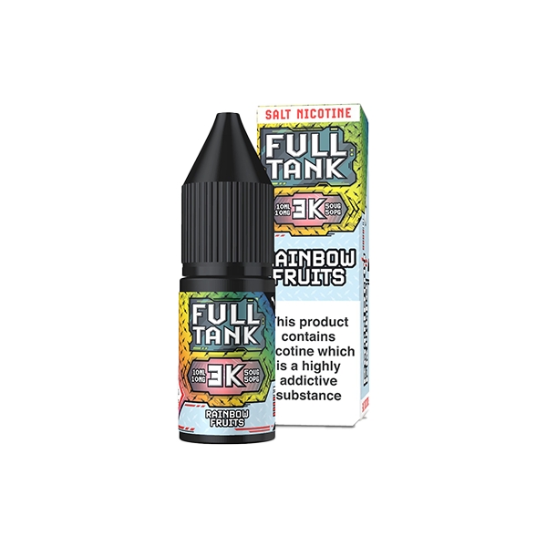 Full Tank 3K Bar 10mg Nic Salt From £2.31 rainbow fruits