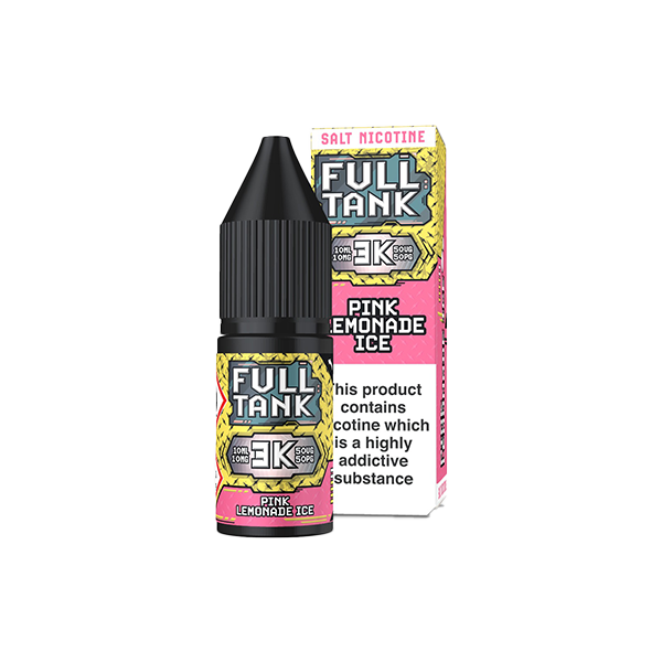 Full Tank 3K Bar 10mg Nic Salt From £2.31 pink lemonade  ice 