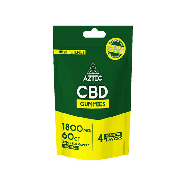 Aztec CBD Broad Spectrum 300mg CBD Gummies - 60 Pieces