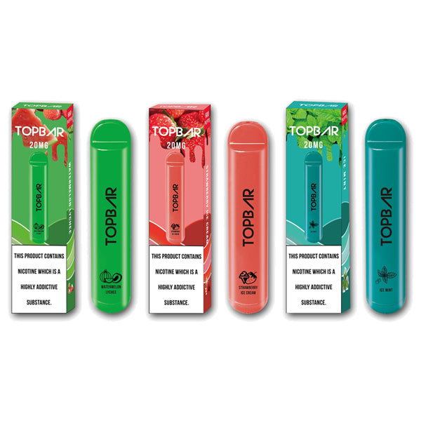 Top Bar Disposable Vape Pod From £3.26