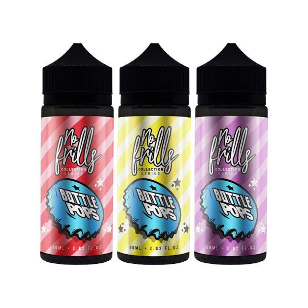 No Frills Collection Bottle Pops 80ml 80VG 20PG From £8.16