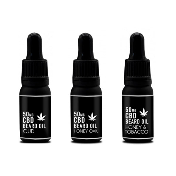 NKD 50mg CBD Infused Speciality Beard Oils 10ml (BUY 1 GET 1 FREE)