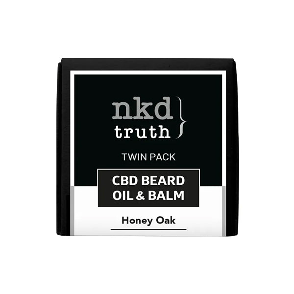 NKD 150mg CBD Twin Pack Honey Oak Beard Oil and balm