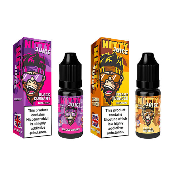 Vapes Bars Nitty Juice Salts 20mg Nic Salt From £1.56