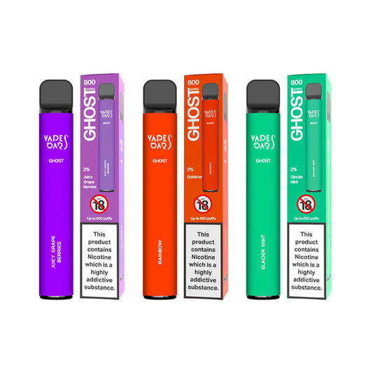 Vapes Bars Ghost 800 Disposable Vape From £3.80