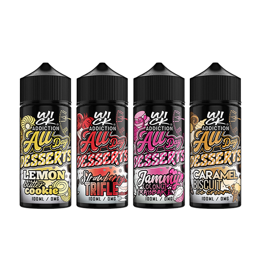 Wick Addiction All Day Desserts 100ml  70VG 30PG From £9.25