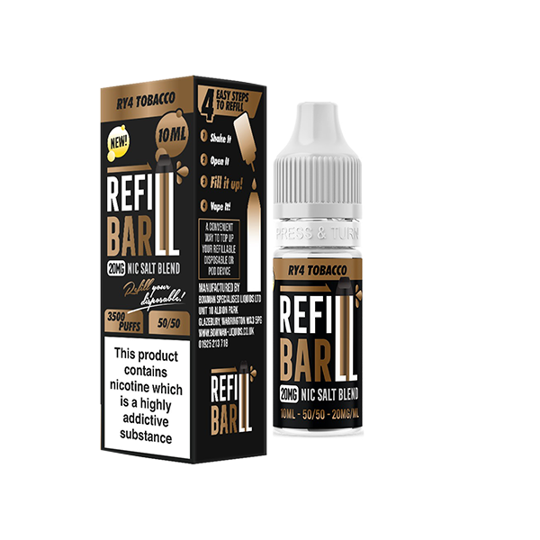 Refill Bar Salts 10mg Nic Salts From £2.06