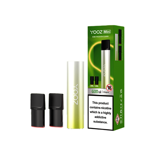 Yooz Mini Rechargeable Device & Vape Pods x2 From £4.15