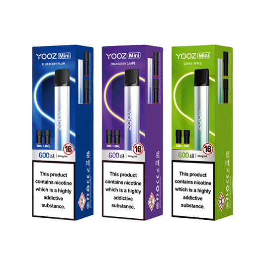 Yooz Mini Rechargeable Device & Vape Pods x2 From £4.15