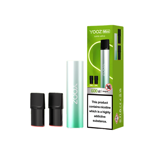 Yooz Mini Rechargeable Device & Vape Pods x2 From £4.15