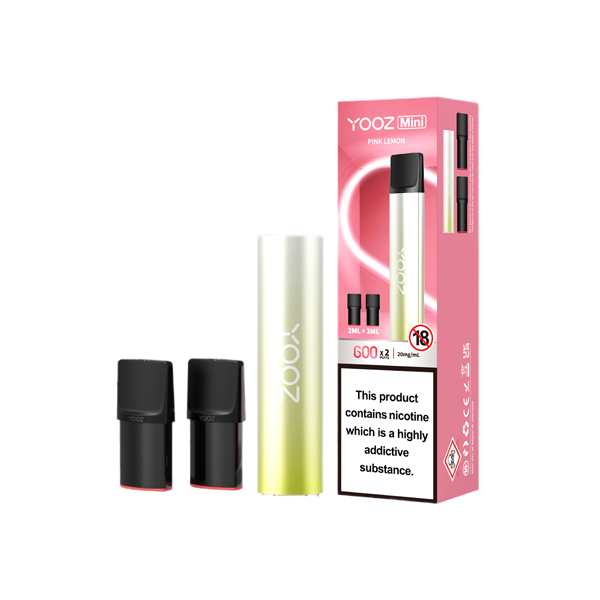 Yooz Mini Rechargeable Device & Vape Pods x2 From £4.15