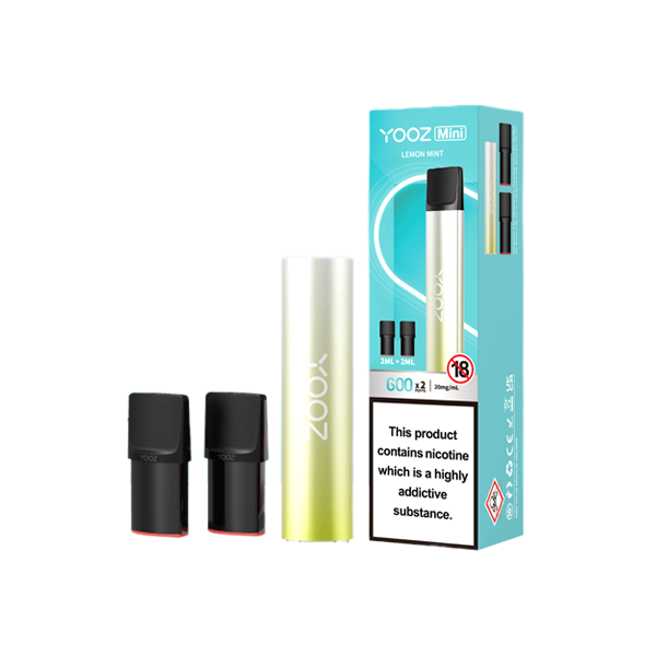 Yooz Mini Rechargeable Device & Vape Pods x2 From £4.15