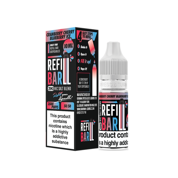 Refill Bar Salts 20mg Nic Salts From £2.06