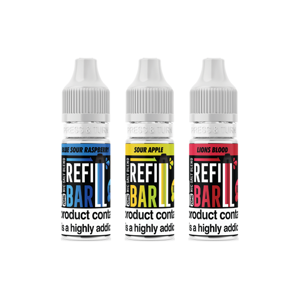 Refill Bar Salts 20mg Nic Salts From £2.06