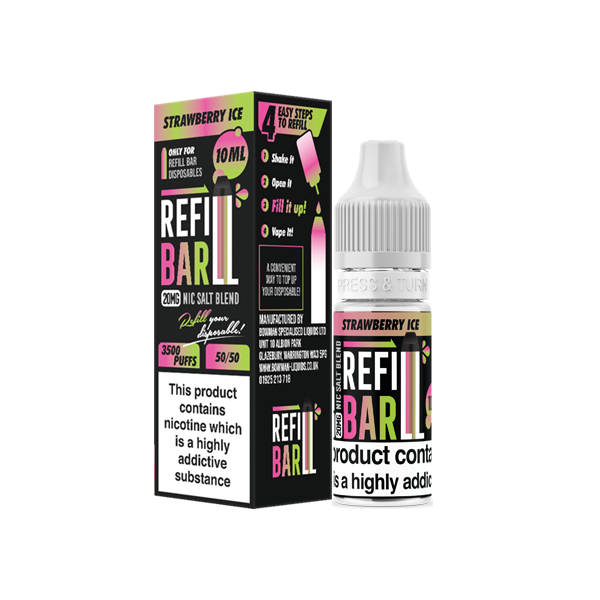 Refill Bar Salts 20mg Nic Salts From £2.06