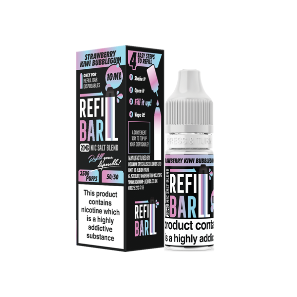 Refill Bar Salts 20mg Nic Salts From £2.06