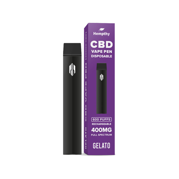 Hempthy 400mg CBD Disposable Vape Pen 600 Puffs