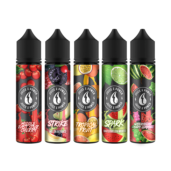 0mg Juice N Power Shortfills 50ml (70VG/30PG)