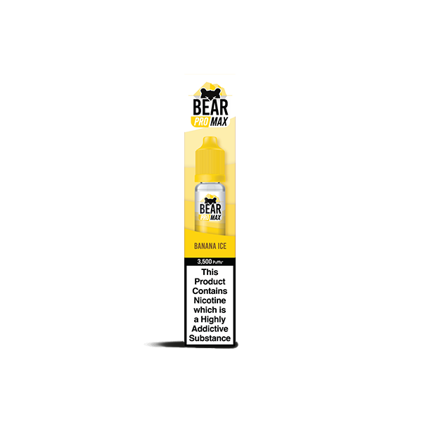 Bear Pro Max Bar Series 20mg Nic Salts From £1.89 banana ice 