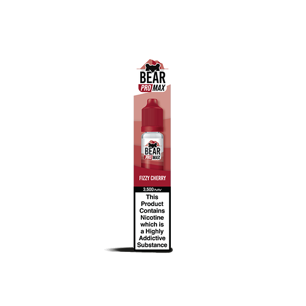 Bear Pro Max Bar Series 20mg Nic Salts From £1.89 fizzy cherry