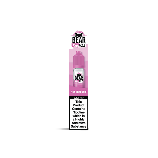 Bear Pro Max Bar Series 20mg Nic Salts From £1.89 pink lemonade