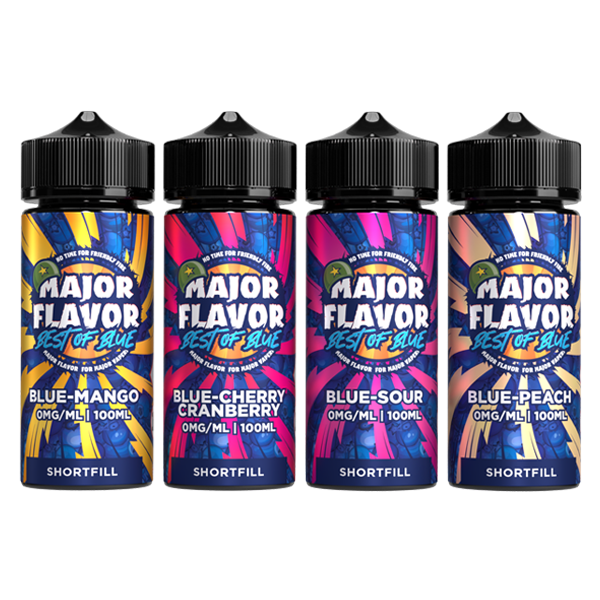 Major Flavour Best Of Blue 100ml 70VG 30PG From £9.79