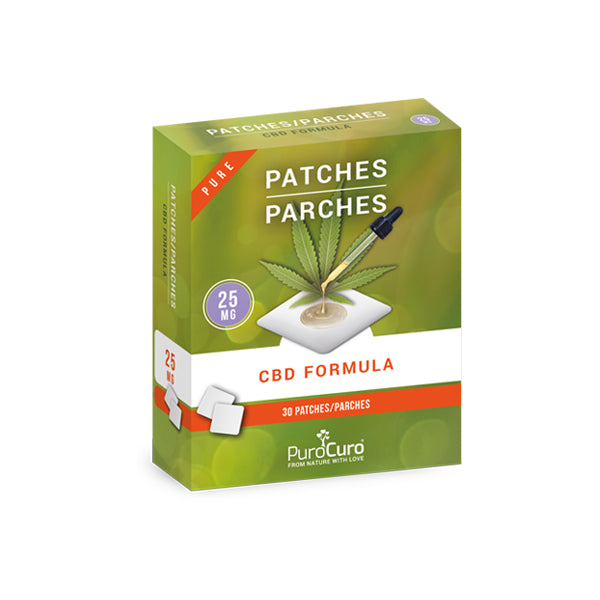 PuroCuro 25mg Pure CBD Formula Patches