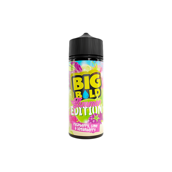 Big Bold Summer Vibes Series 100ml E-liquid 70VG 30PG raspberry lime loganberry