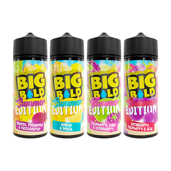 Big Bold Summer Vibes Series 100ml E-liquid 70VG 30PG From £9.79