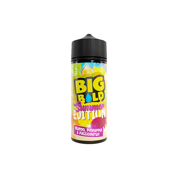 Big Bold Summer Vibes Series 100ml E-liquid 70VG 30PG mango pineapple and passion fruit