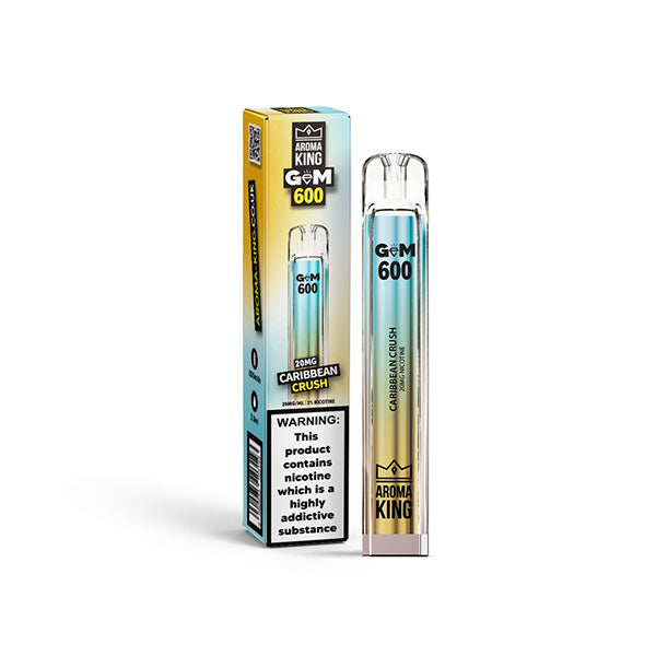 Aroma King GEM 600 Disposable Vape Device 600 From £3.84