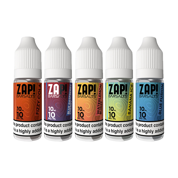 ZAP! Bar Salts 10mg Nic Salt  From £1.89