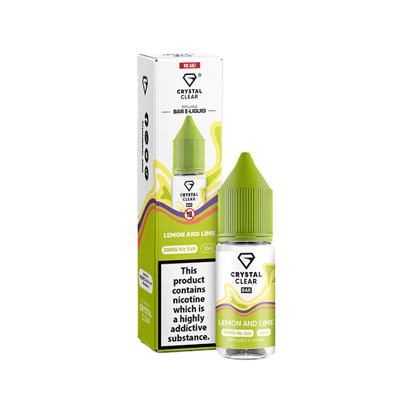 Crystal Clear 20mg Nic Salt From £2.18 lemon and lime 