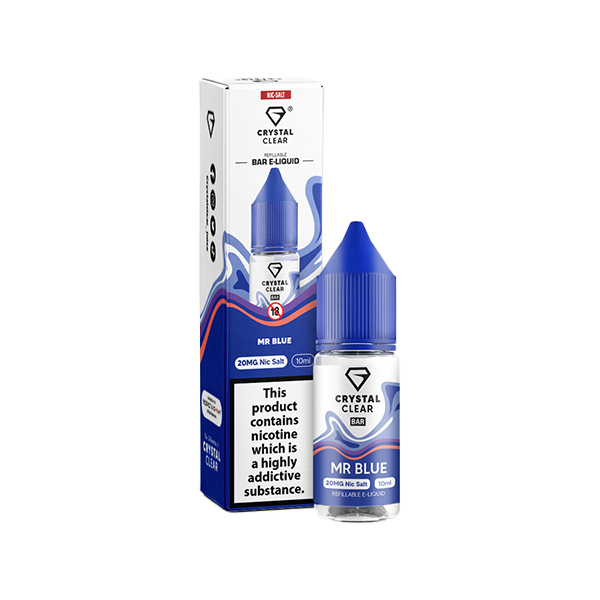 Crystal Clear 20mg Nic Salt From £2.18 MR blue 