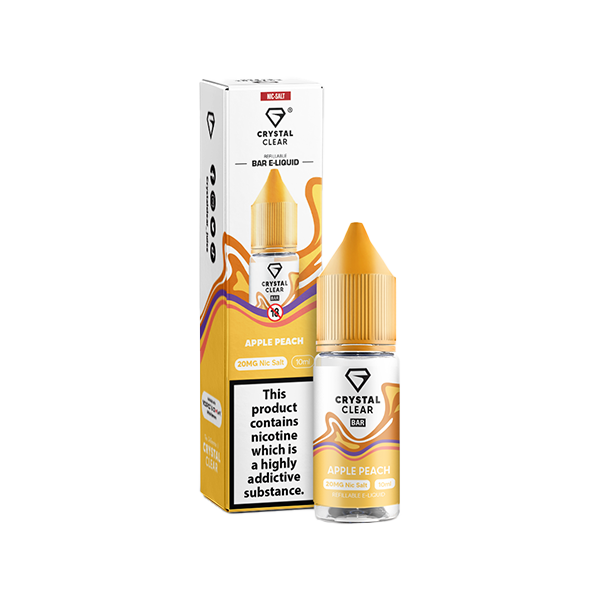 Crystal Clear 20mg Nic Salt From £2.18 apple peach