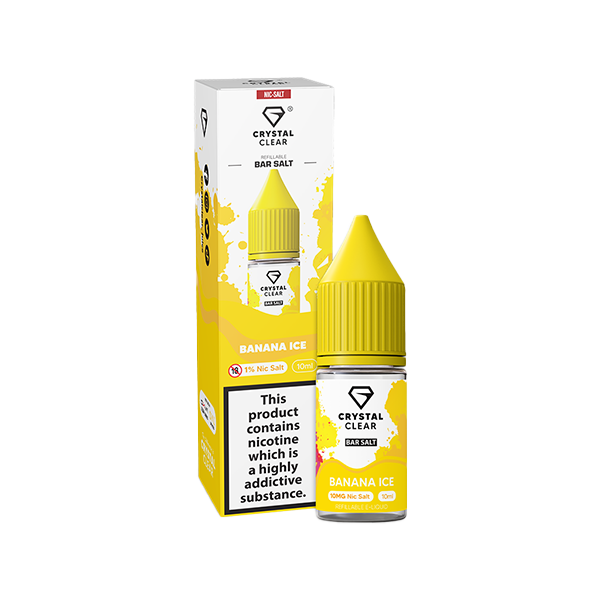 Crystal Clear 20mg Nic Salt From £2.18 banana ice 