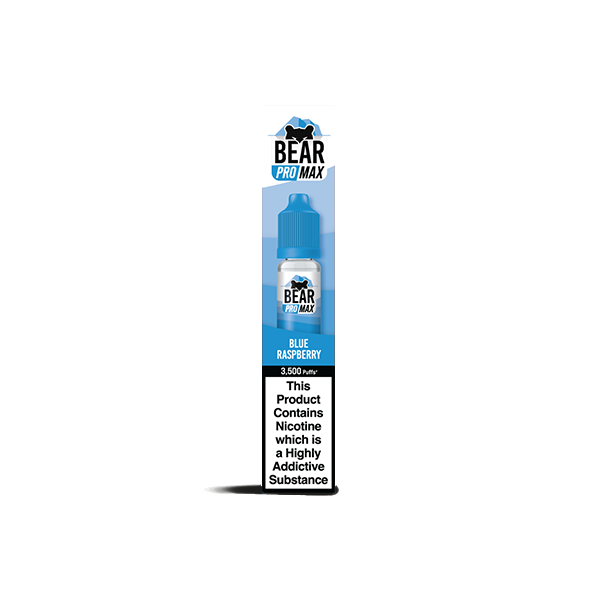 Bear Pro Max Bar Series 10mg Nic Salts From £1.89 blue raspberry