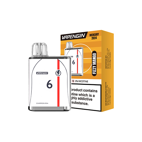 Vapengin Mercury Euro 2024 Edition Disposable Vape From £3.26