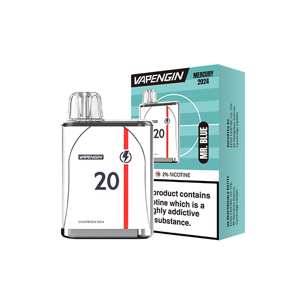 Vapengin Mercury Euro 2024 Edition Disposable Vape From £3.26