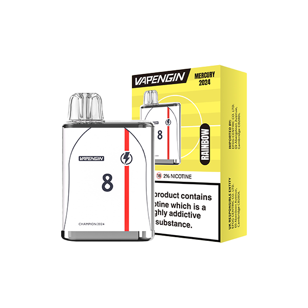 Vapengin Mercury Euro 2024 Edition Disposable Vape From £3.26