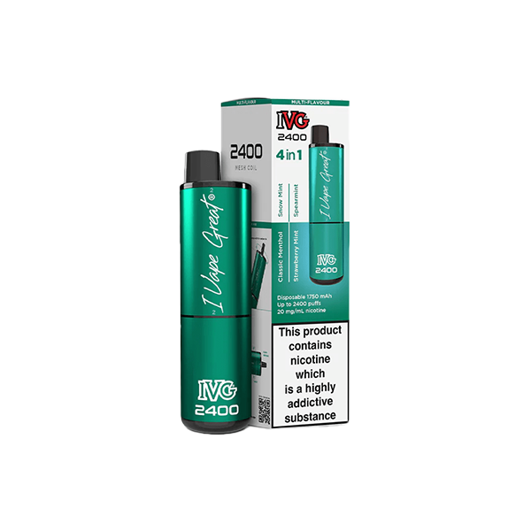 20mg I VG 2400 Disposable Vapes 2400 Puffs - 4 in 1 Multi-Edition From £11.16