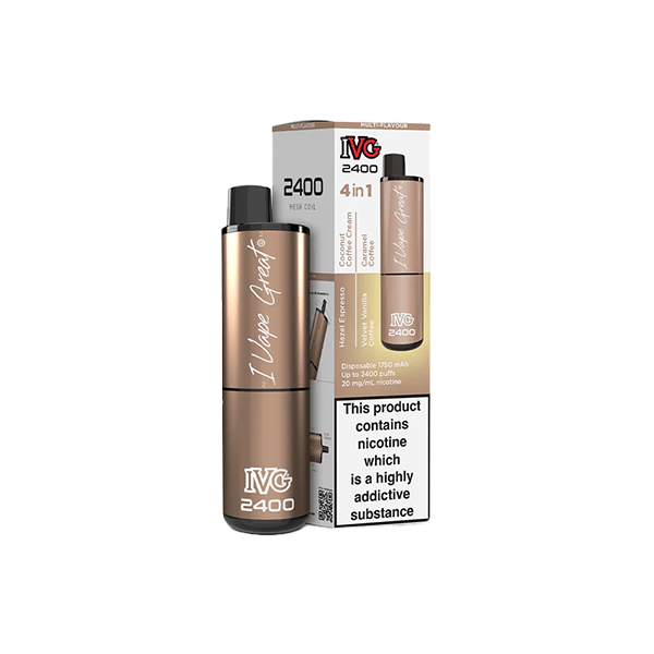 20mg I VG 2400 Disposable Vapes 2400 Puffs - 4 in 1 Multi-Edition From £11.16