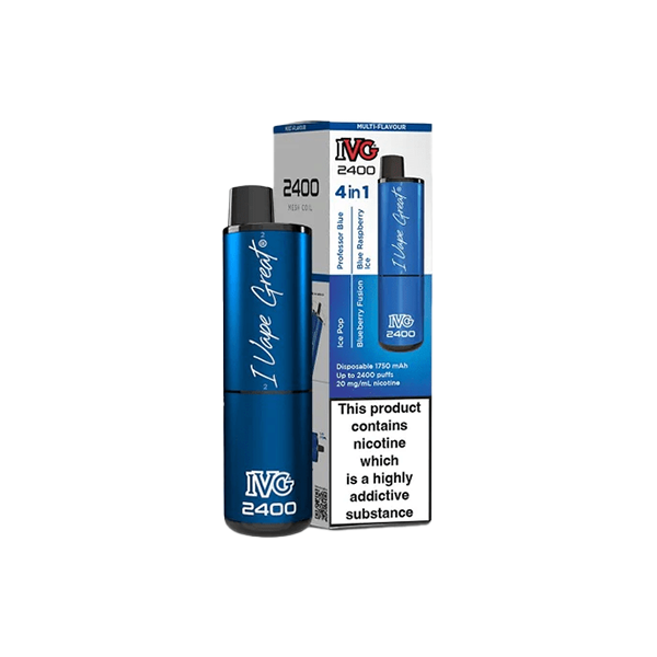 20mg I VG 2400 Disposable Vapes 2400 Puffs - 4 in 1 Multi-Edition From £11.16