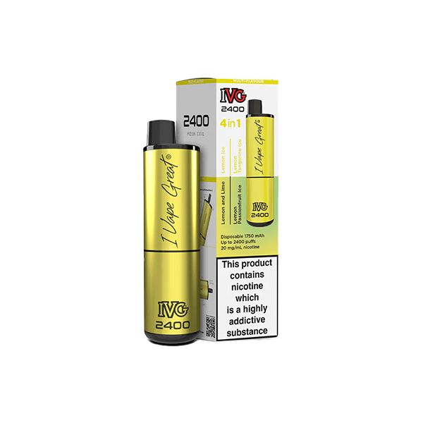 20mg I VG 2400 Disposable Vapes 2400 Puffs - 4 in 1 Multi-Edition From £11.16