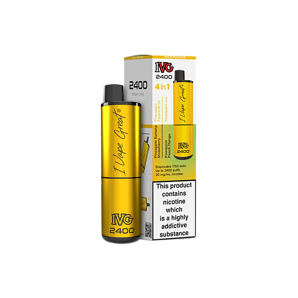 20mg I VG 2400 Disposable Vapes 2400 Puffs - 4 in 1 Multi-Edition From £11.16