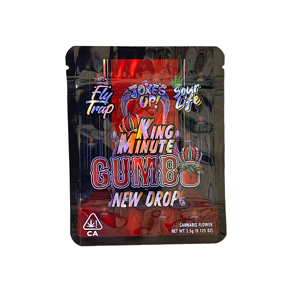 Mylar Gumbo Printed Zip Bag 3.5g From 30p Each