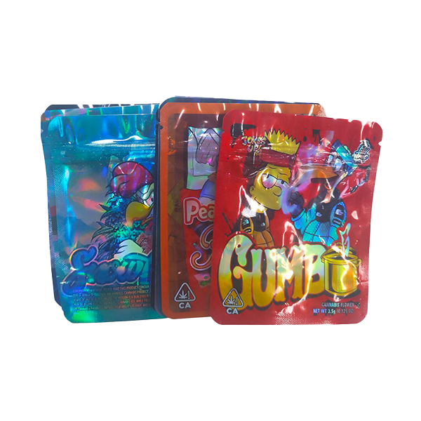 Mylar Gumbo Printed Zip Bag 3.5g From 30p Each